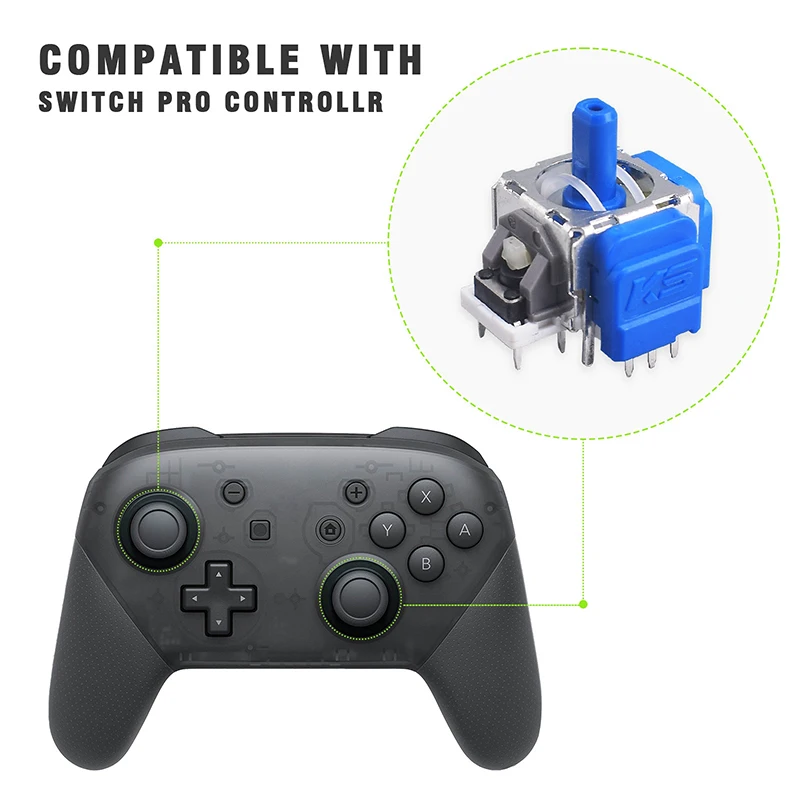 Replacement 3D Analog Hall Effect Joystick For Ps5 Game Controller Thumbstick Repair Parts For PS5/PS4 For Xbox/Switch Pro
