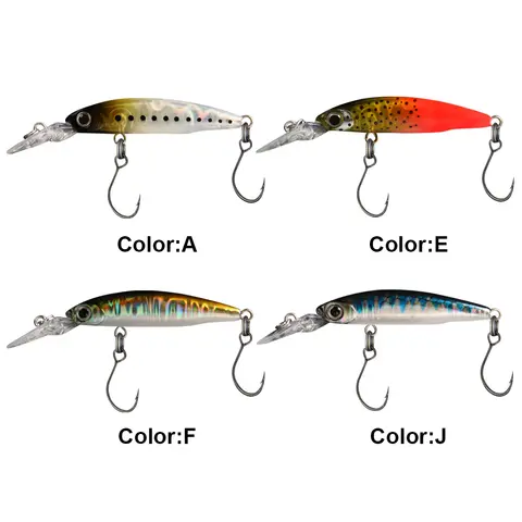 Sinking Crankbait 40mm 1.8g Artificial Hard Bait Longtongue Plate Wobblers Trout Lures for Trout Bass Carp Fishing Accessories