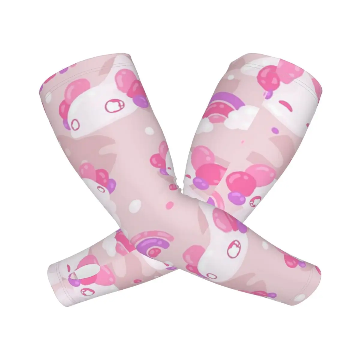 

Розовый эстетический лот Kawaii Axolotl от Evy Benita, уличные рукава, защита от солнца и ультрафиолета, велосипедные татуировки, рукава