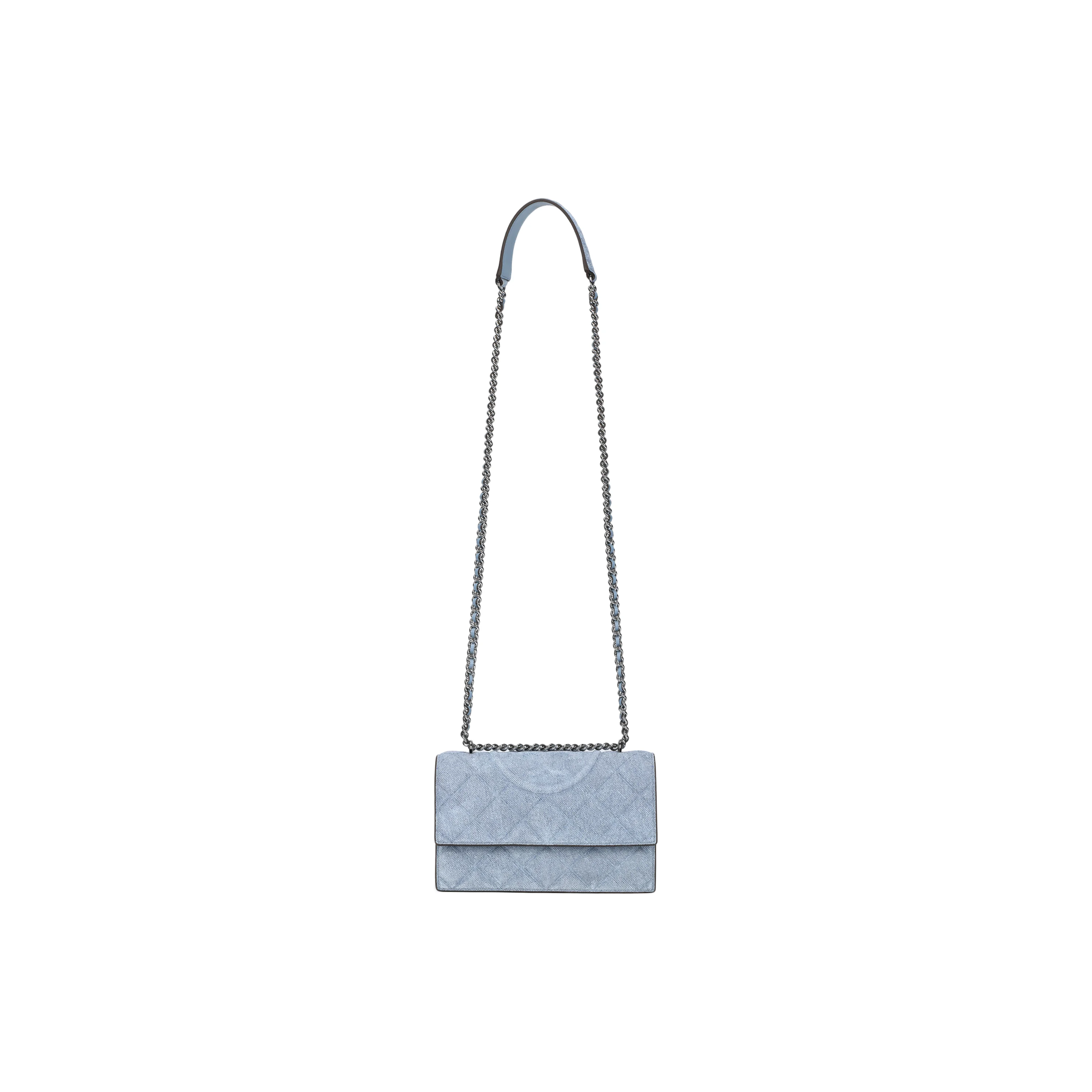 TORY BURCH Tory Burch Fleming Denim Shoulder Bag Small Women's Light Blue 167750-426