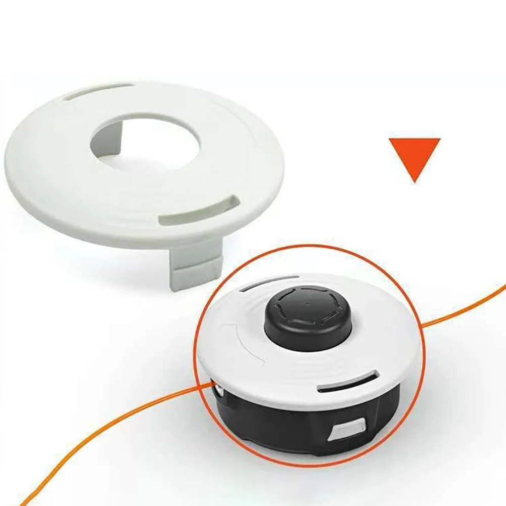 White Plastic Trimmer Head T/op Cover For 27-2 FS70/80/90/130R KM90R String Trimmer Replacement Parts Accessories