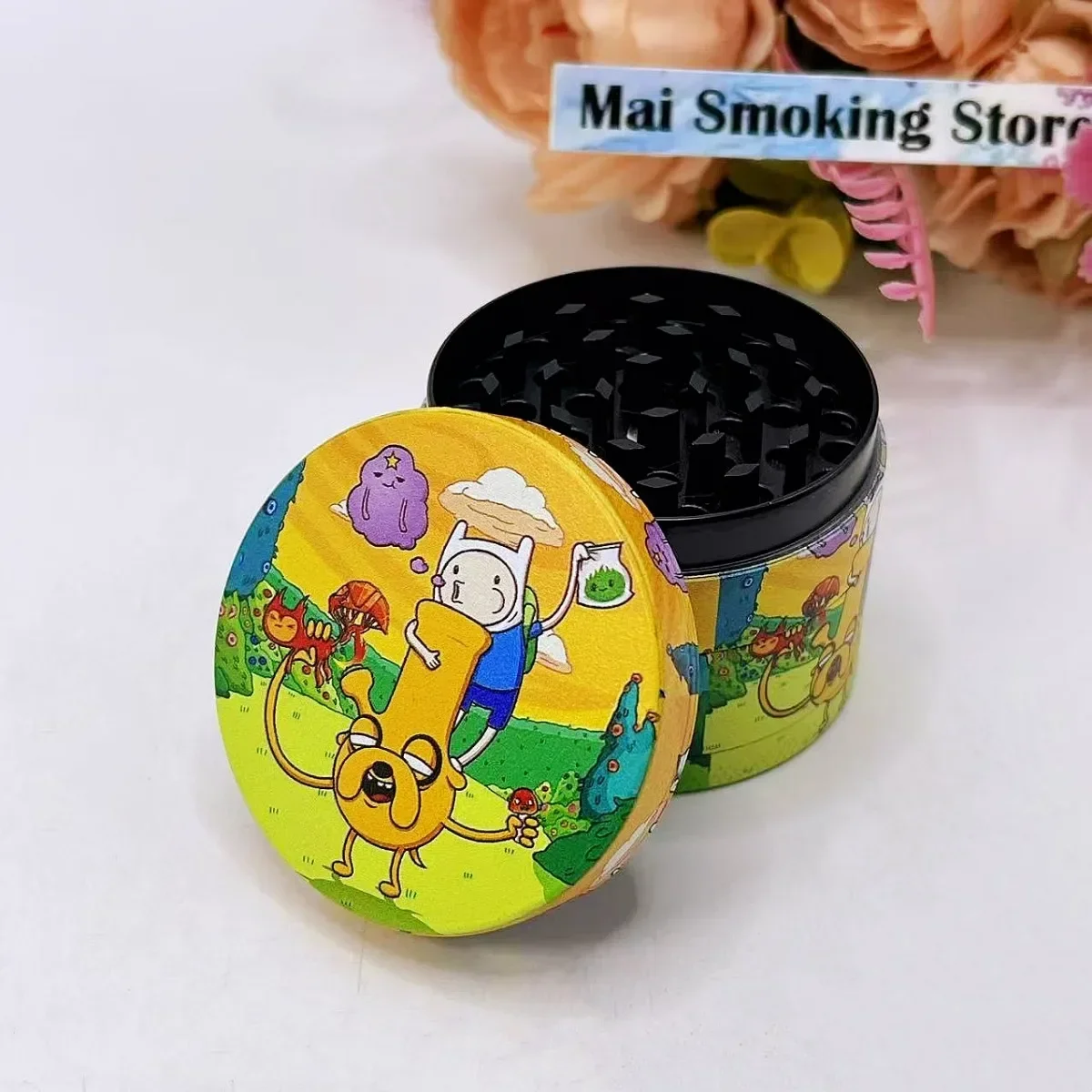 2 بوصة لطيف عشب طاحونة معدنية 4-Layer دليل التوابل هاون مدقة الملح الفلفل مطحنة الخام العشب التبغ طاحونة الدخان السجائر أداة