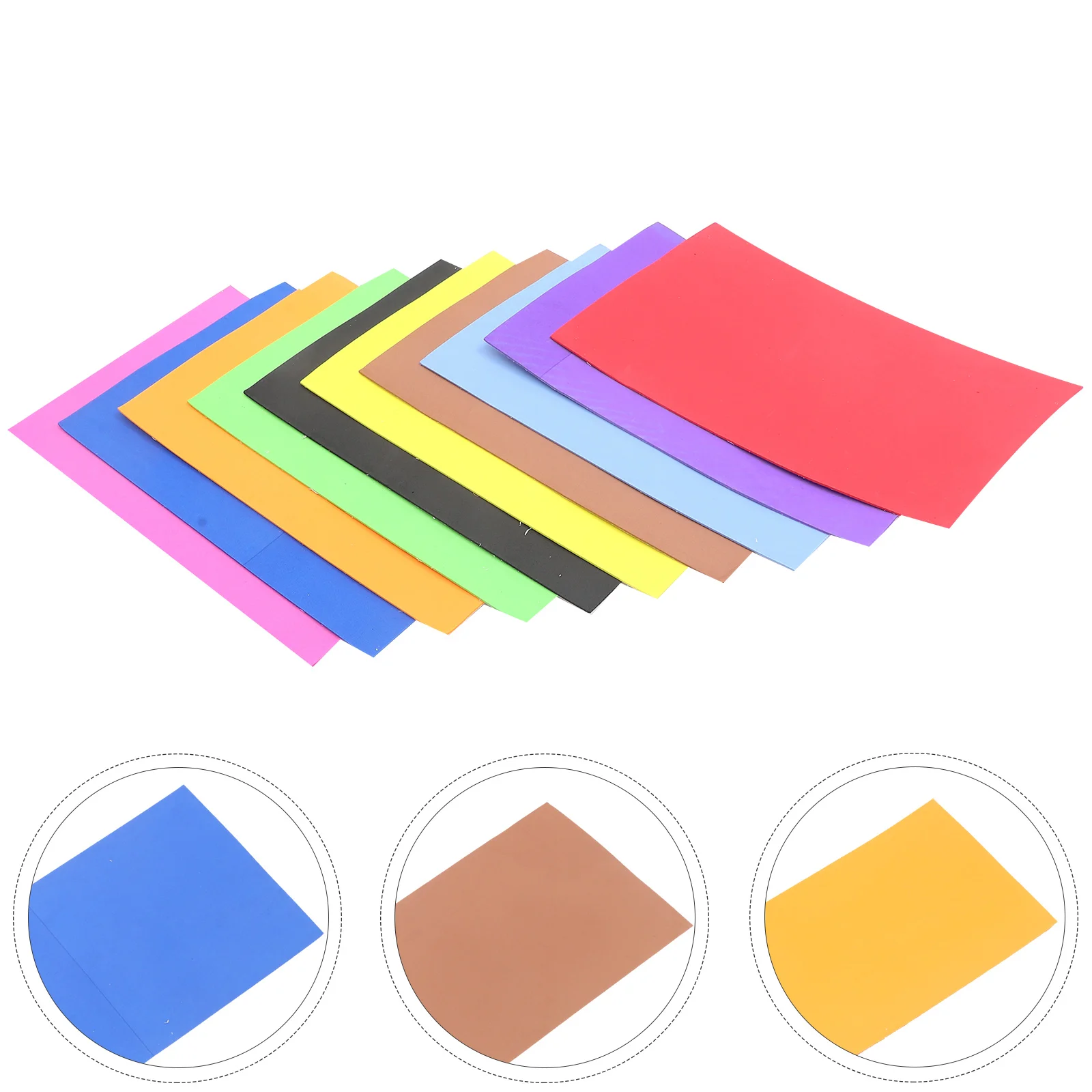 Colorful Foam Paper Self Adhesive Craft Sheets A4 10 Sheets Multi Function Craft Papers for DIY Projects