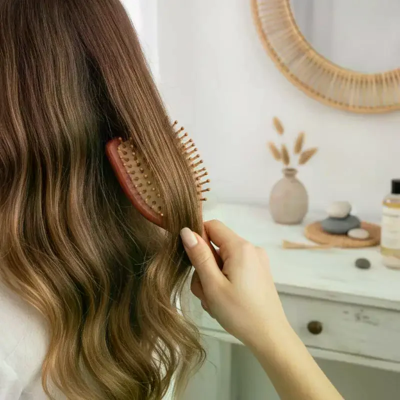 Wooden Bamboo Hair Brush Air Massage Comb Anti-static Scalp Combs Airbag Hairdressing Healthy Reduce Hair Loss Styli
