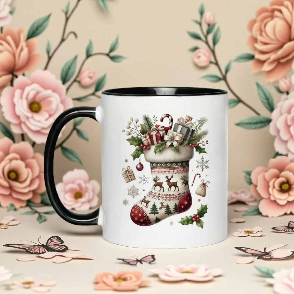Cross-border Merry Christmas Merry Christmas Ceramic Mugs Coffee Mugs Holiday Gifts