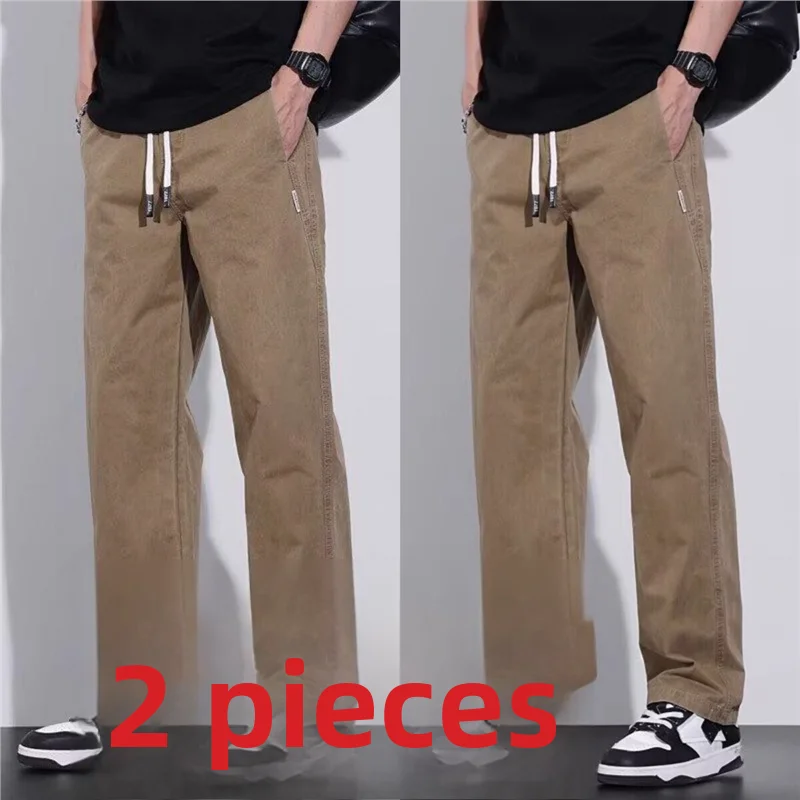 

Men's Loose Fit Work Trousers Straight Leg Tear Resistant Wearable Summer Work Pants Comfortable Labor Protection Pants
