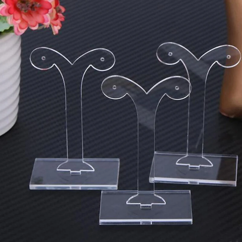 Acrylic Stud Dangle Earrings Display Rack Stand Jewelry Hanger Organize Holder