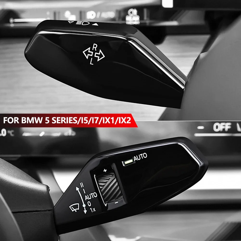 لسيارات BMW 5 Series G60 X2 2024 عجلة القيادة عمود التحول غطاء المصباح ممسحة مثبت السرعة التبديل قضيب الكسوة اكسسوارات السيارات