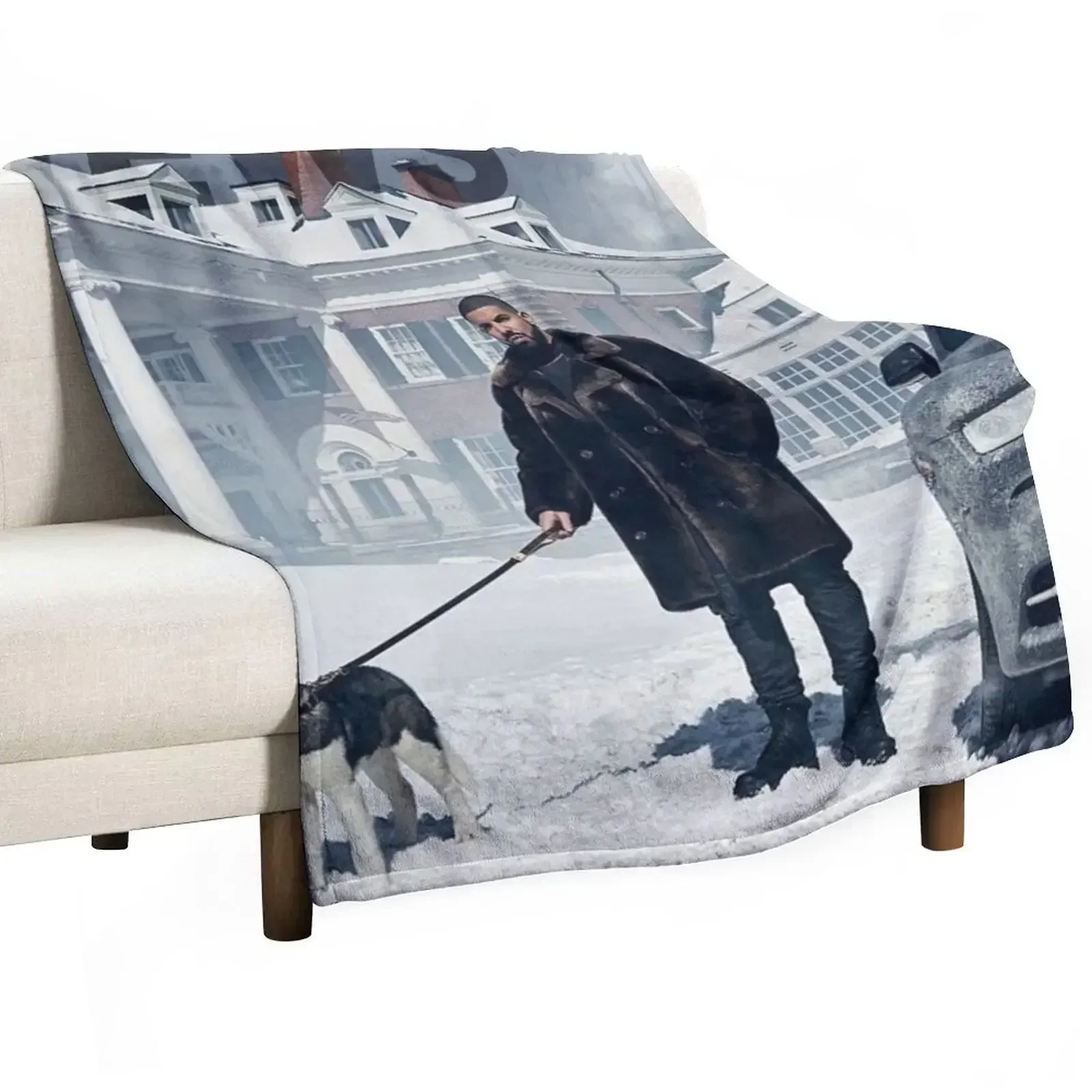 

Drake with Dog Views Tapestry Throw Blanket blankets and throws Bed Fashionable Heavy Plaid Blankets