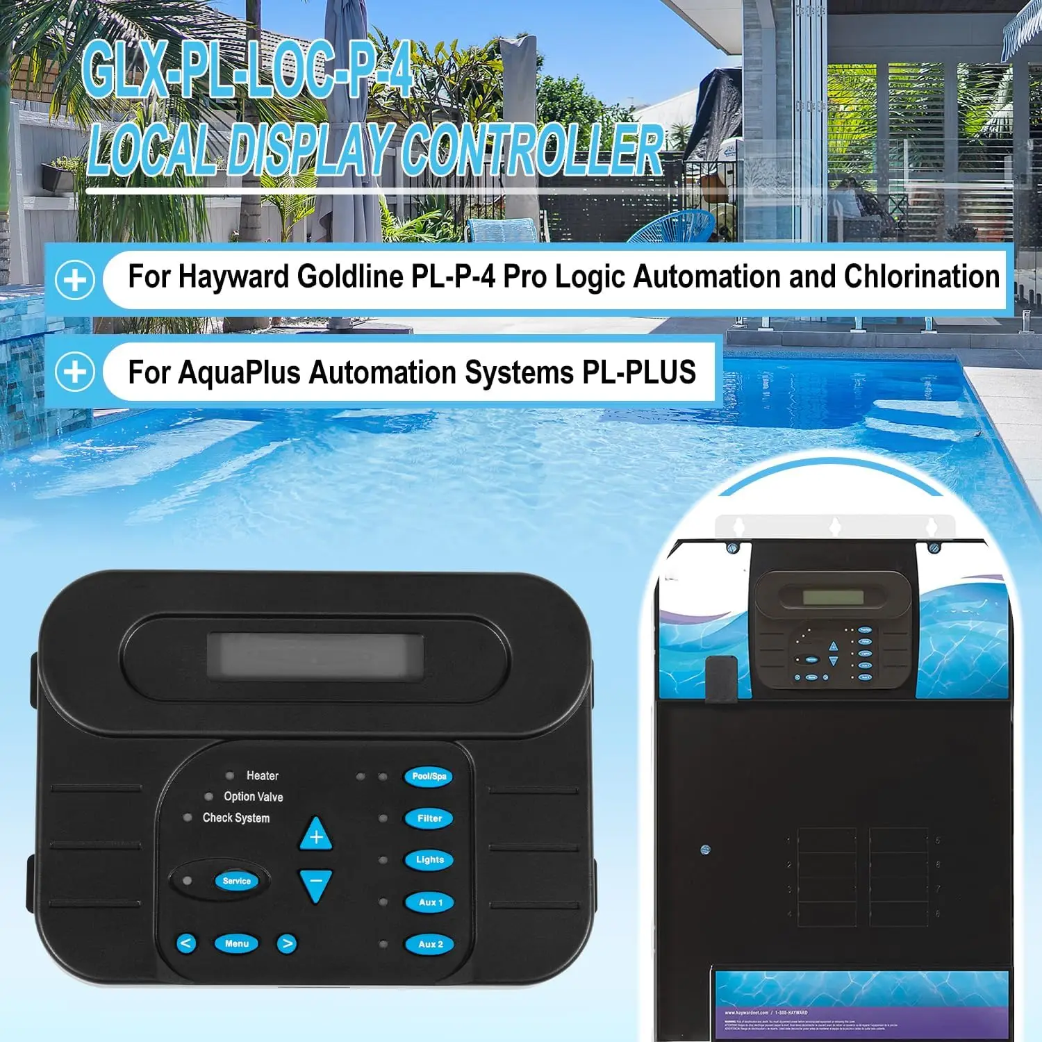 

Local Display Controller Service Kit with Control Board Replacement Parts Fit for Automation and Chlorination