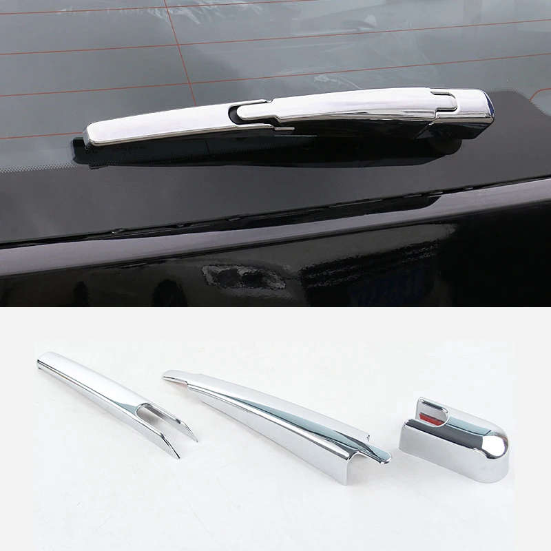 ABS Car Rear Wiper Window Wiper Cover Trim Stickers Accessories For Peugeot 3008 5008 GT 2016 2017 2018 2019 2020 2021 2022 2023