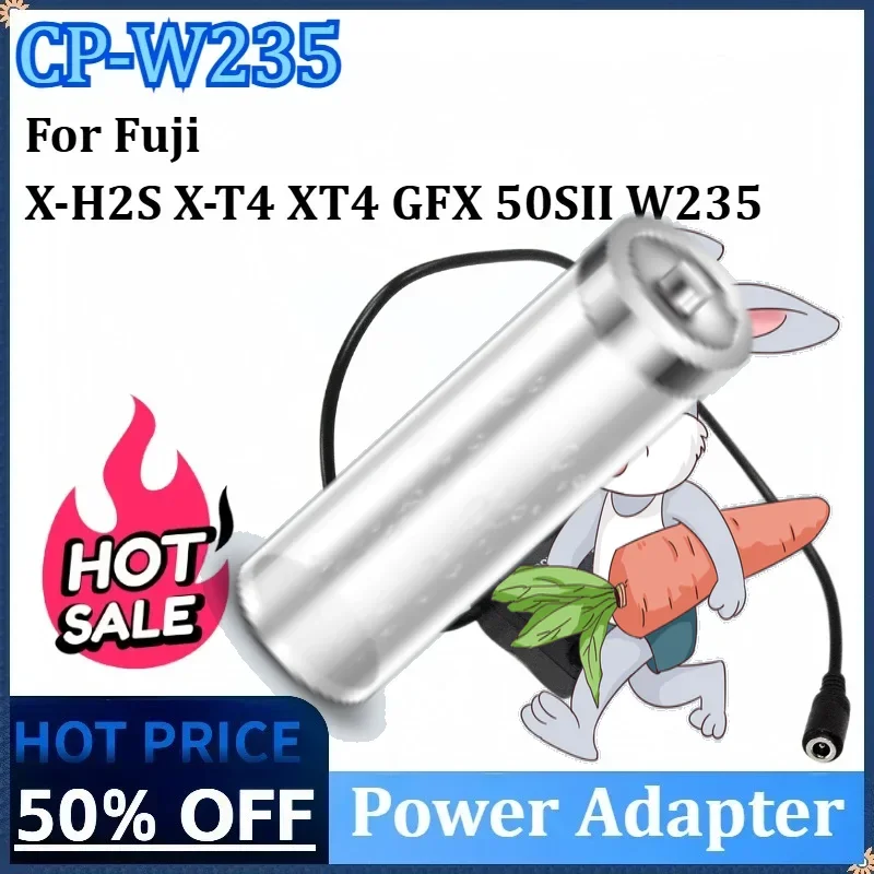 

CP-W235 Dummy Battery NP-W235 DC Coupler Female Head for Fuji 50SII X-T4 XT4 X-H2 GFX High Quality Camera Power Adapter