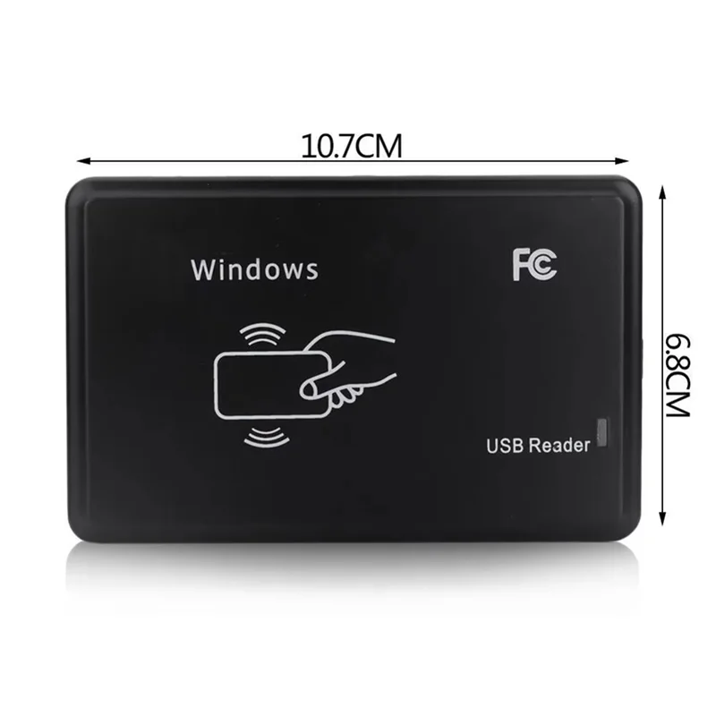 USB RFID Reader 125Khz EM4100 ID Contactless Sensitivity Smart Card Reader TK4100 Support Window System Linuxabgi