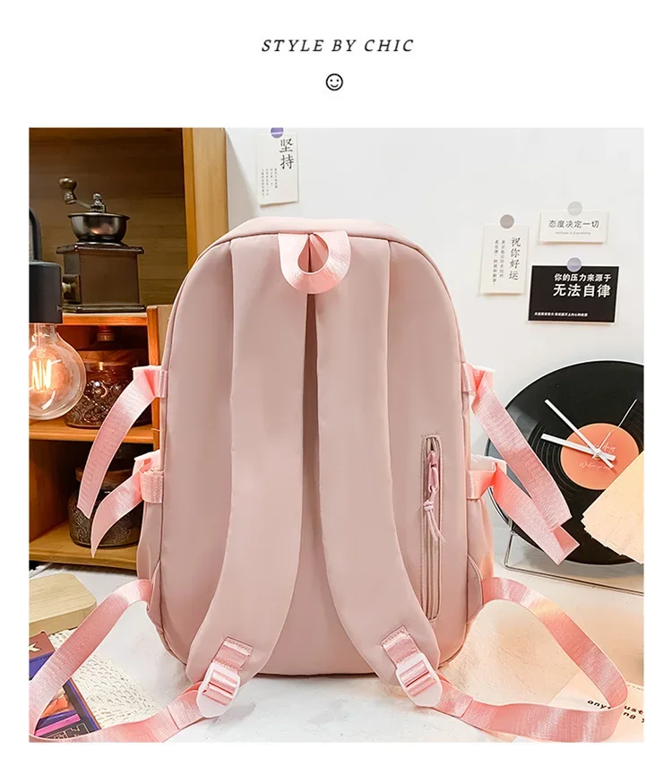 Large Capacity Transparent Backpack for Girls Minimalist Niche High Aesthetic Clear Student School Bag Light Daily Campus Should