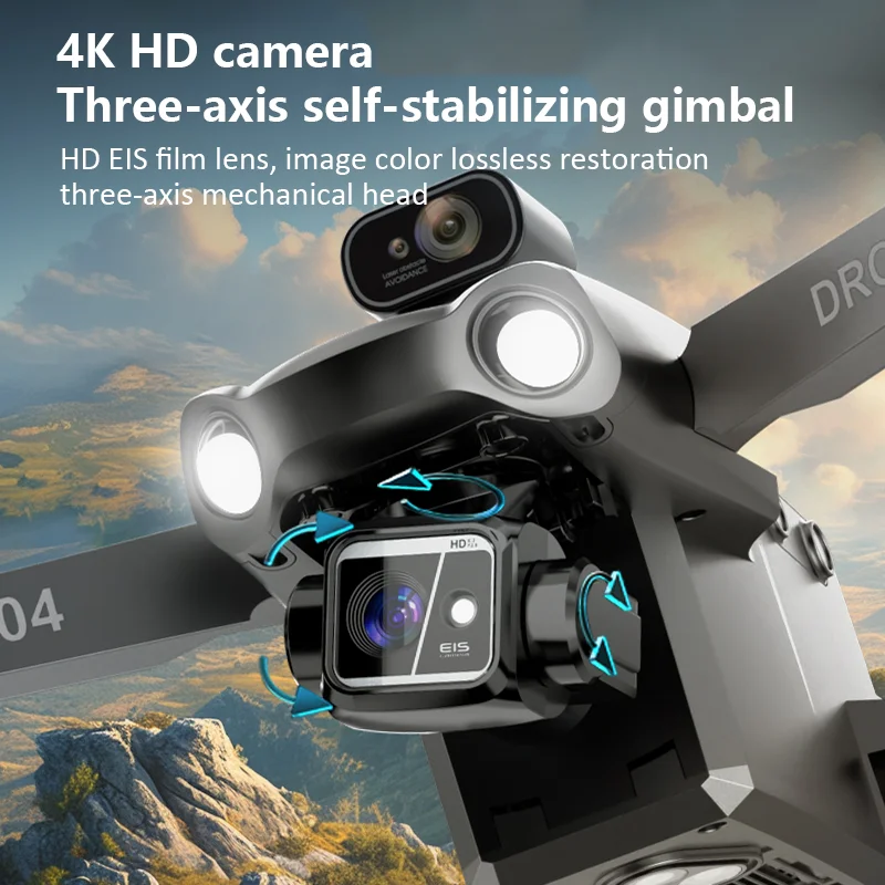 KF104 Max Drone with Digital Image Transmission System And 5.5 inch touch screen remote control 3-Axis Gimbal Brushless Function