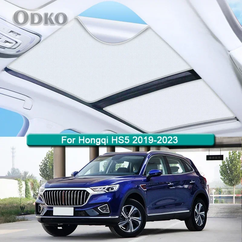 

Roof Sunshade For Hongqi HS5 2019-2021 2022 2023 Car Electrostatic Adsorption Sunroof Sunshade Skylight Blind Shading Sticker