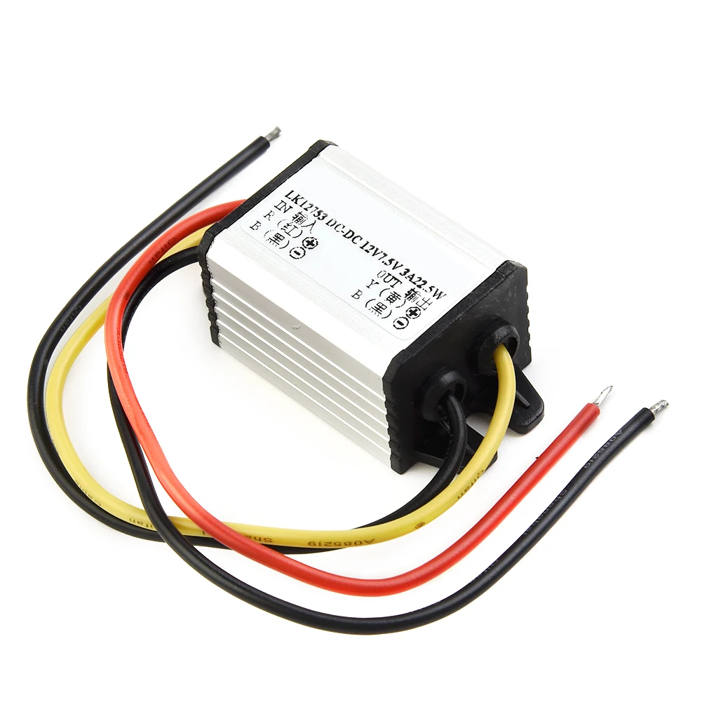 Car Power Supply Converter Voltage Converter 12V To 3 6 7.5V Car Electronics 3A Output Current Compact And Lightweight