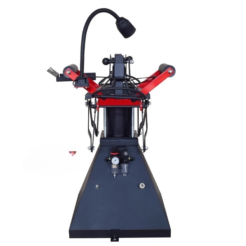 

Tire pneumatic expander support device, tire repair machine pick machine with working light