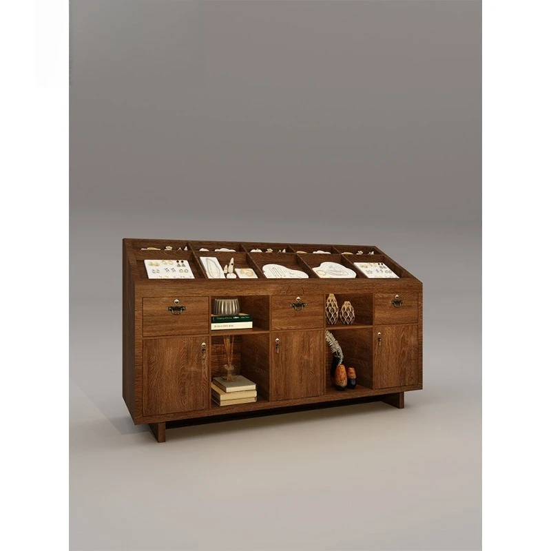 Jewelry Display Cabinet, Jewelry Glass Booth Nakajima Table Medieval Store Studio Showcase