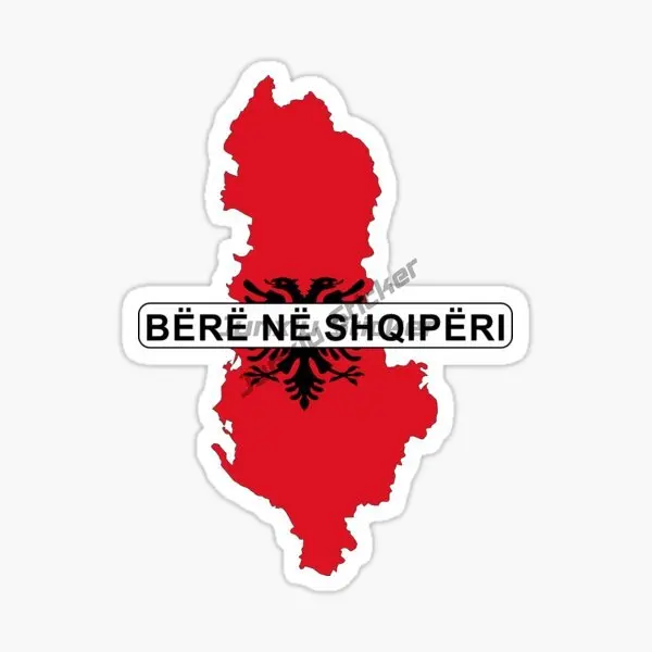 Albania Double Headed Eagle Car Stickers Car Accessories Fan Motorcycle Sticker Reflective Car Interior Radio Decor Decal