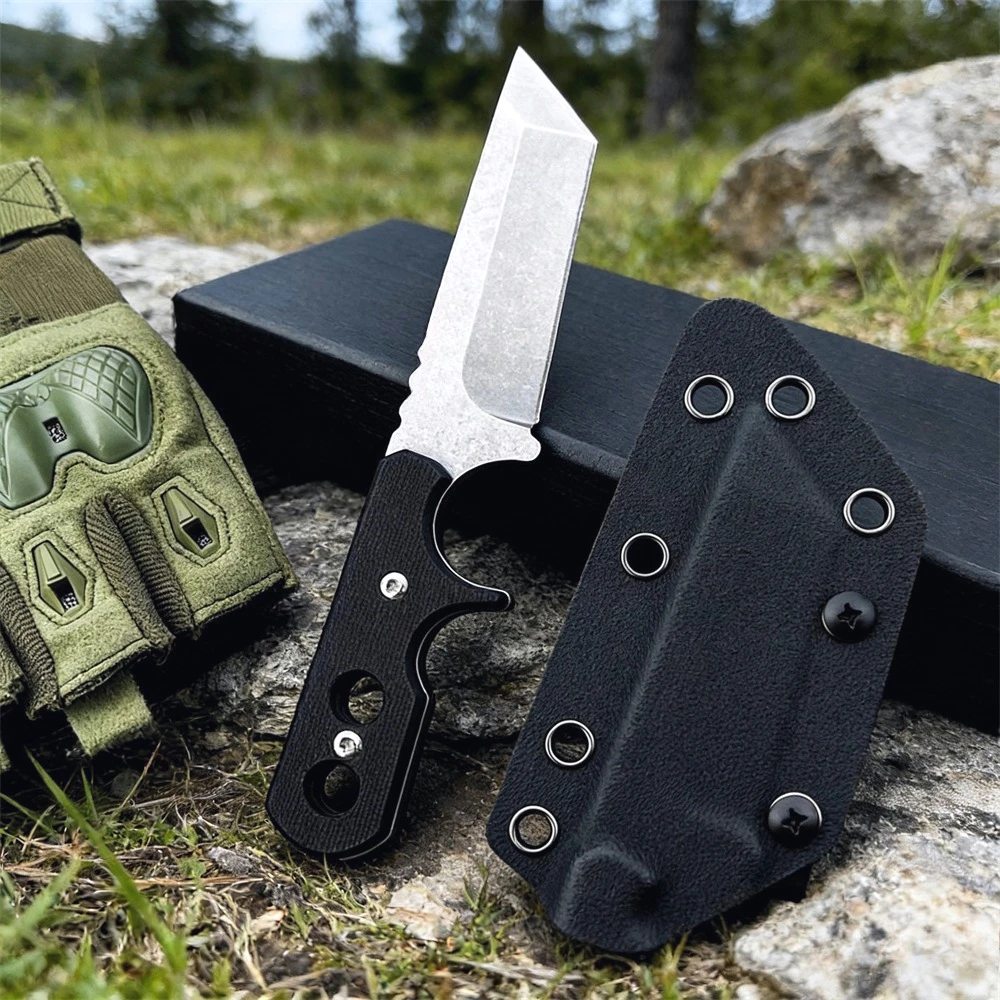 

Multi-functional Survival Knife - 8Cr13MoV Steel Blade G10 Fiberglass Handle Specially Designed for Wilderness Survival Camping