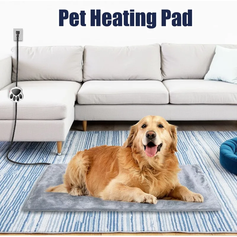 Tappetino riscaldato per animali domestici, letto per gatti impermeabile a temperatura costante, scaldasalviette per cani, coperta elettrica, cuscino riscaldante per gatti, cani, inverno