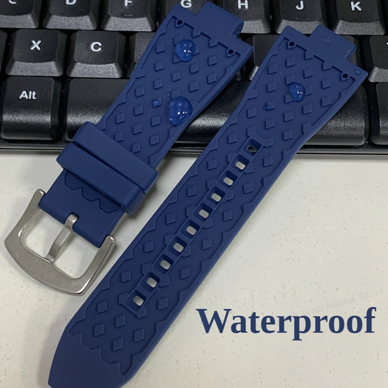 Soft Silicone Watchband for Michael Kors MK8184 MK8729 MK9020 MK8152 MK9020 Watch Strap Men Replace Watch Accessories 29mmx13mm