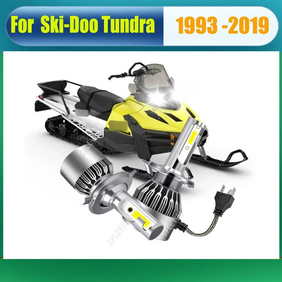 HB2 H4 Socket LED Headlight -Exceptional Brightness for Clearer Vision for Ski-Doo Tundra 1993 1994 1995 1996 1997 1998-2019