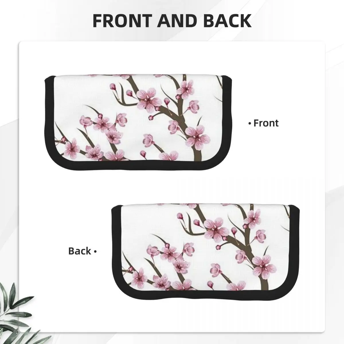 Japanese Sakura Cherry Blossoms Pencil Case for Students Gifts Pen Box Pencil Bag Stationery Supplies Pen Holder Bag