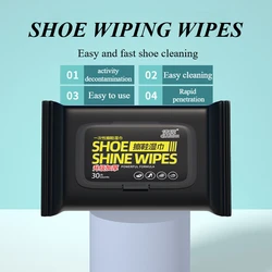 12Pcs/30Pcs Disposable Shoes Clean Wipes Portable White Shoes Cleaning Care Wipes Sneakers Cleaning Quick Wet Wipe VIE LENTE