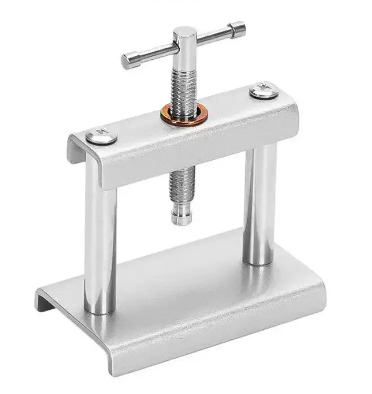 W6612 Simple Desktop Watch Case Press with 12pcs Plastic Dies Watch Back Cover Closer for Watch Battery Replacement Watchmaker