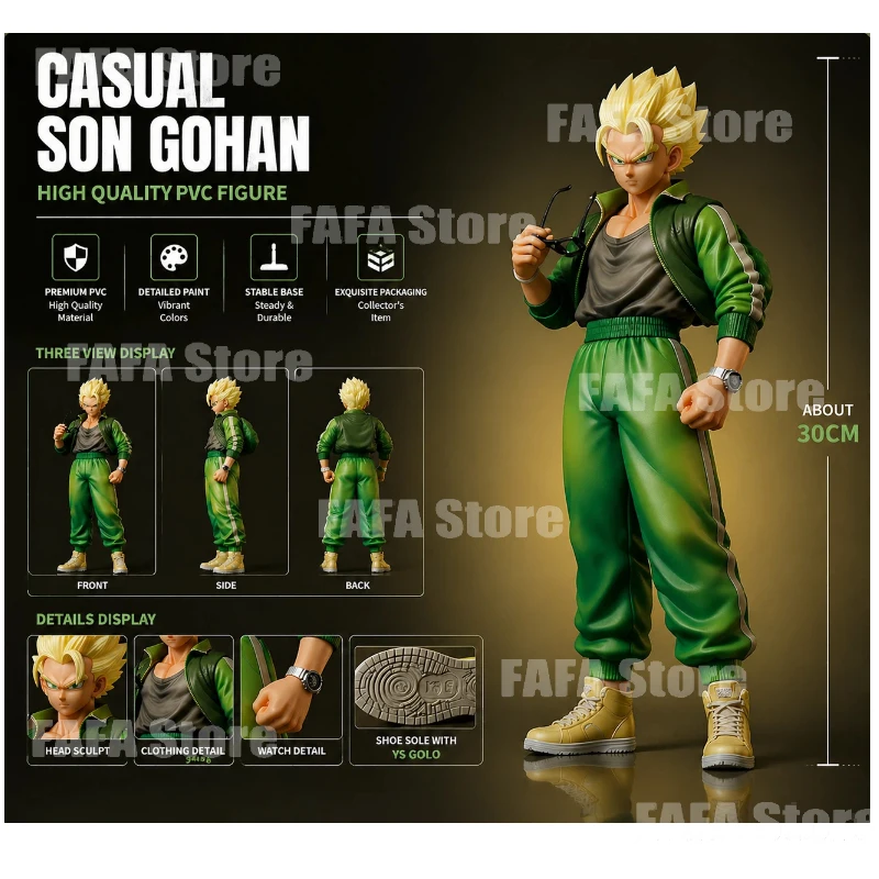 

New Dragon Ball Anime Accessory Decorative Desktop Figurine Ys Factory Casual Clothing Son Goku Figurine Model Anime Style Gift