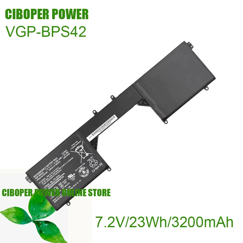 CP Laptop Battery VGP-BPS42 7.2V/23Wh/3200mAh For For VAIO Fit 11A Series,VAIO FLIP 11 Series Notebook
