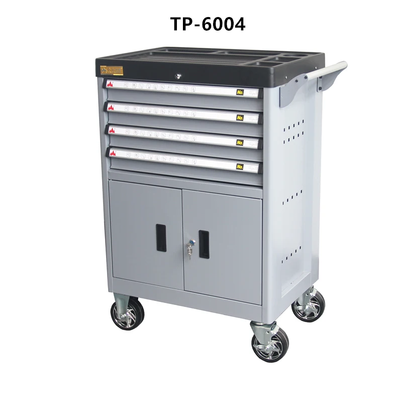 Tool cart tool cabinet widened high auto repair multifunctional mobile cart drawer type double door