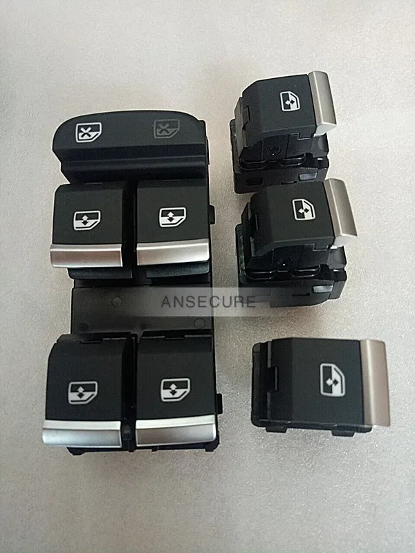 4 pcs Master Electric Power Window Switch Button For AUDI A4 B9 2016-2017 8WD 959 851 8WD 959 855