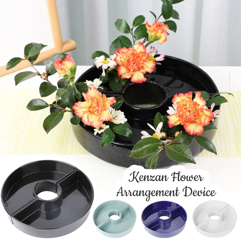 Flower Arrangement Vase Semi-circular Combined Rotary Ikebana Flower Pot Tea Ceremony Flower Arranging Art Tool