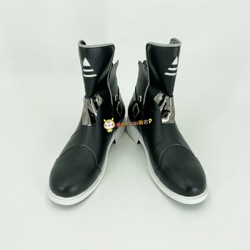 Game GRAY RAVEN PUNISHING Noan Cosplay Shoes black PU Leather Shoes Halloween Carnival Boots Custom Made