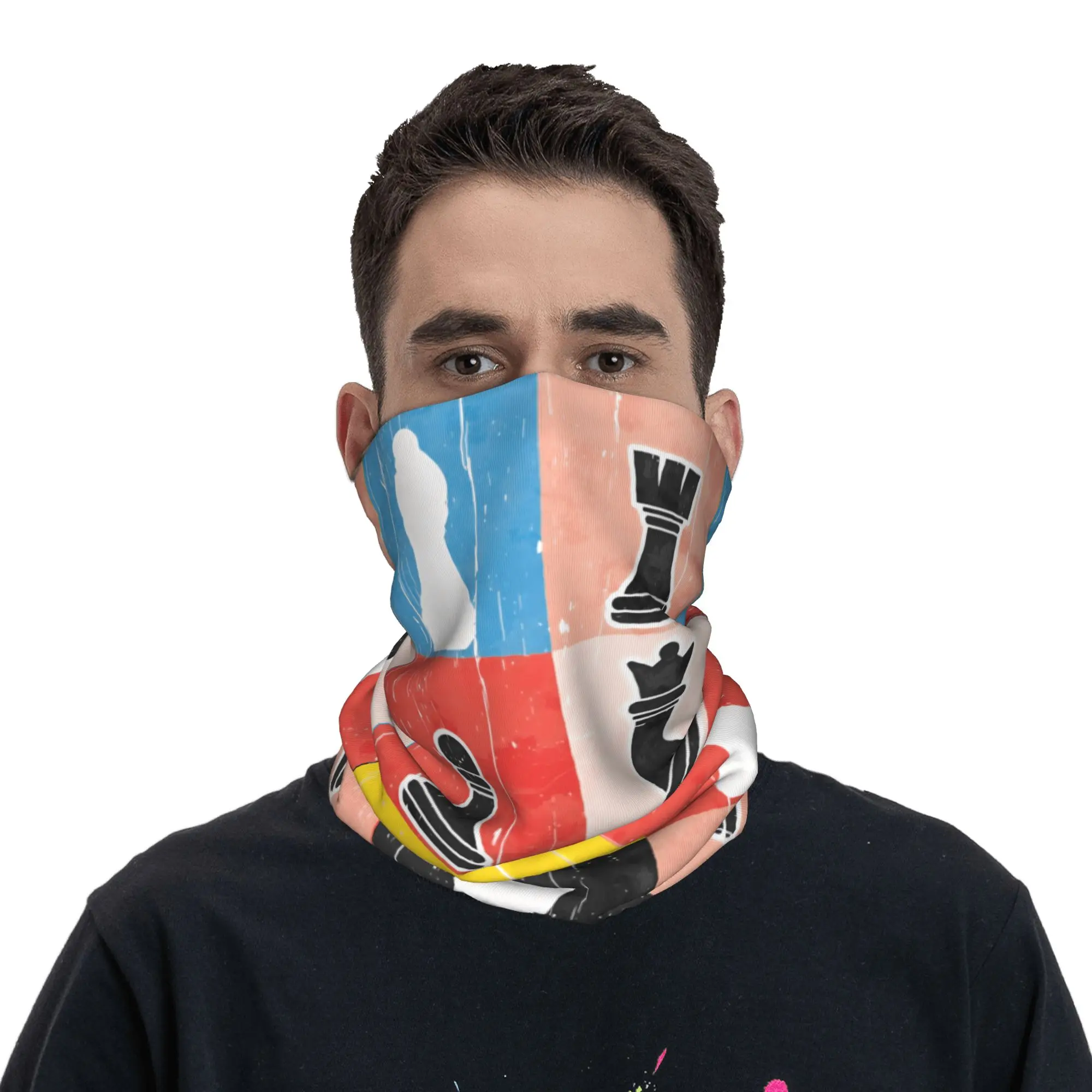 

Маска-балаклава с шахматным узором для женщин: тактическая, для езды на велосипеде, рыбалки, с защитой от УФ-излучения, дышащая, модная