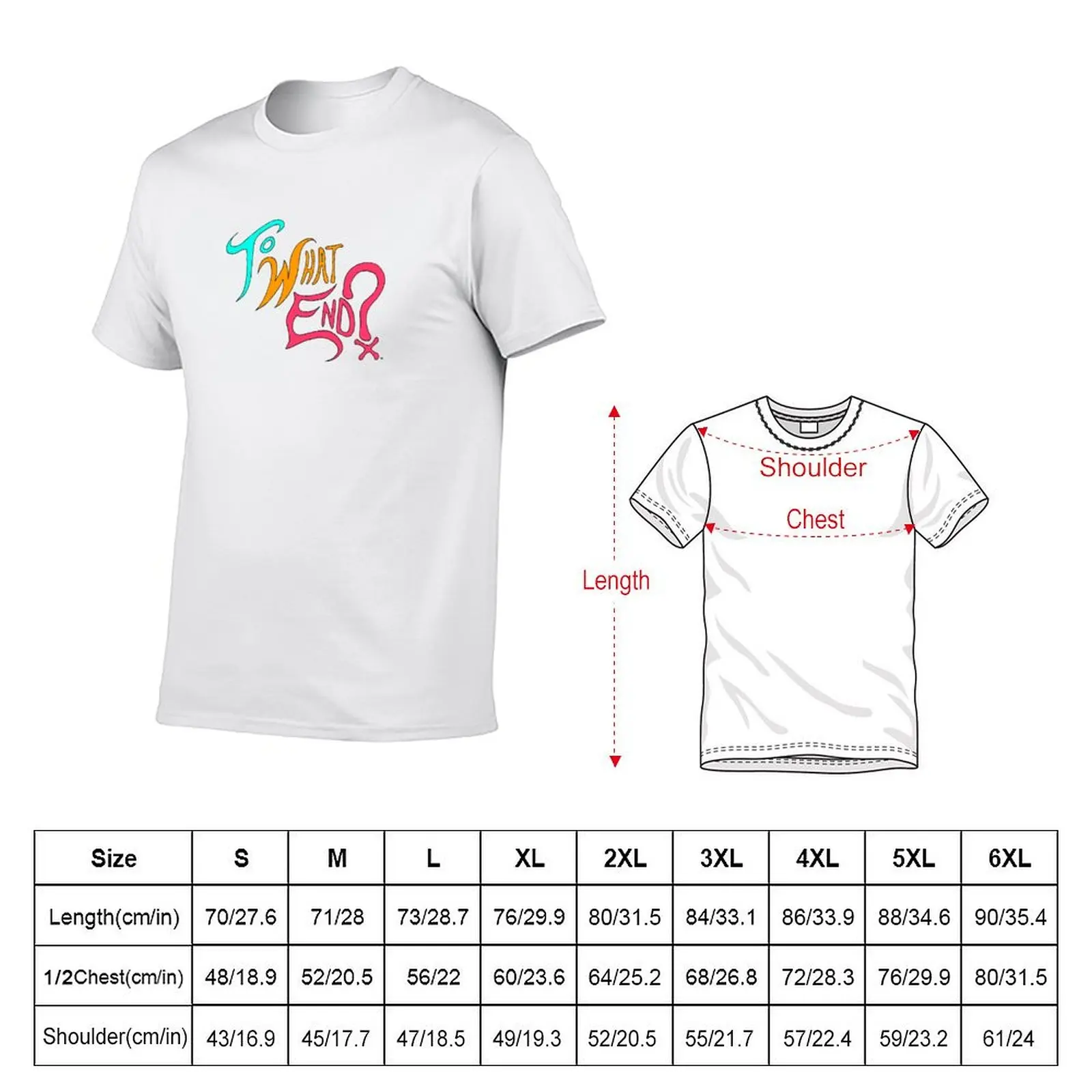 To What End? T-shirt plus size tops summer top graphics sublime workout shirts for men