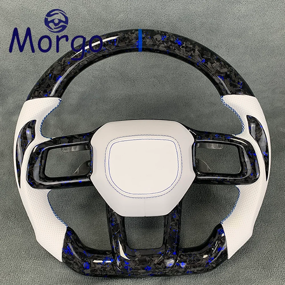 

Interior Accessories for Ford Customized Forged Car Carbon Fiber Steering Wheel for Mustang GT 350 500 Shelby 2024+ Racing Style