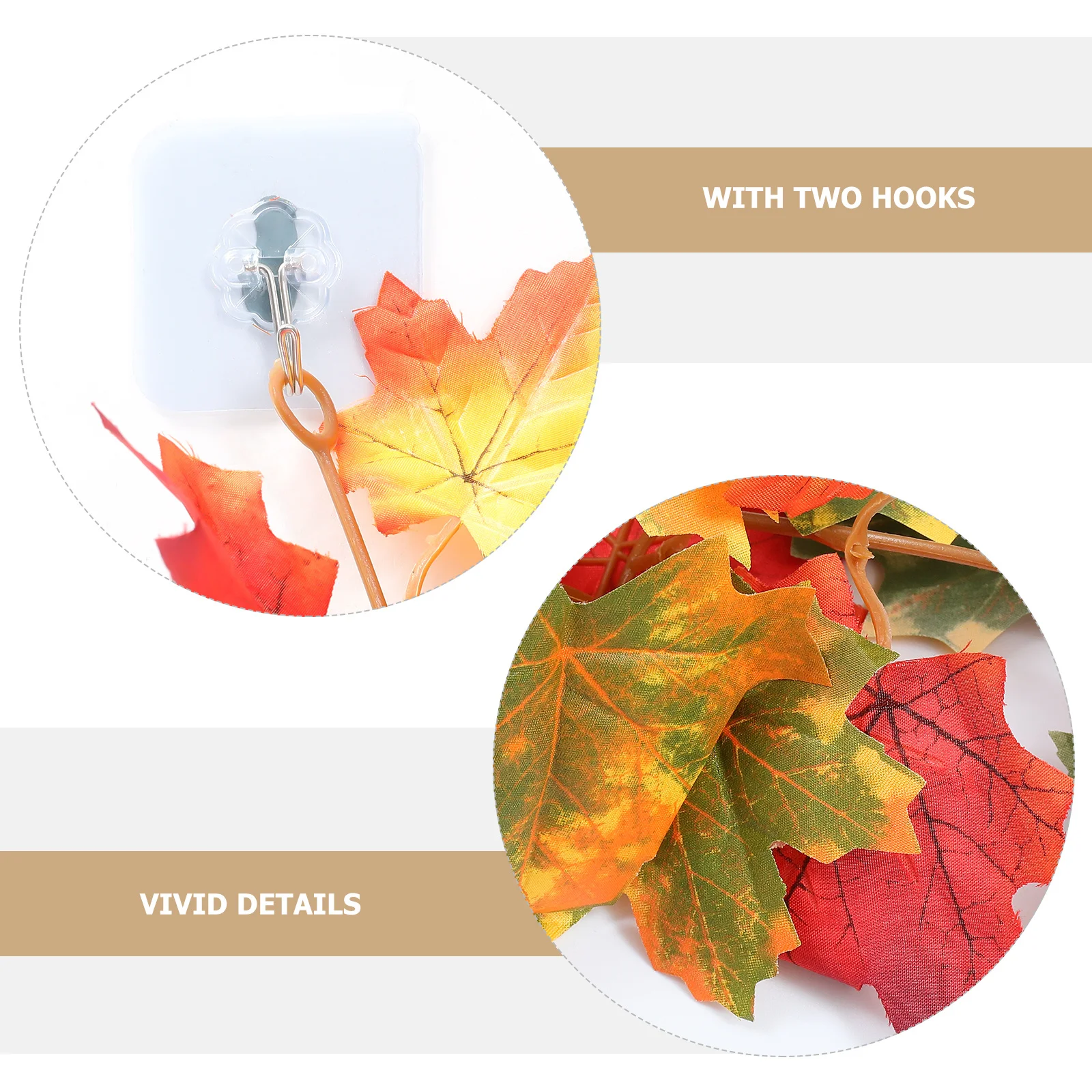 

1Set Maple Leaf Vine Decoration Artificial Rattan For Garden Indoor Outdoor Fall Party Thanksgiving Decor Autumn Pendant Hanging