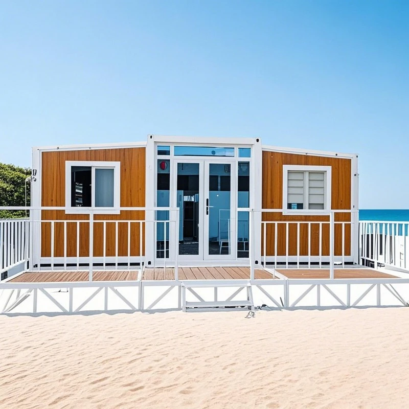 China Factory Supply 2 Bedroom Prefab Expandable Container Homes Great Visibility Folding House Container Home