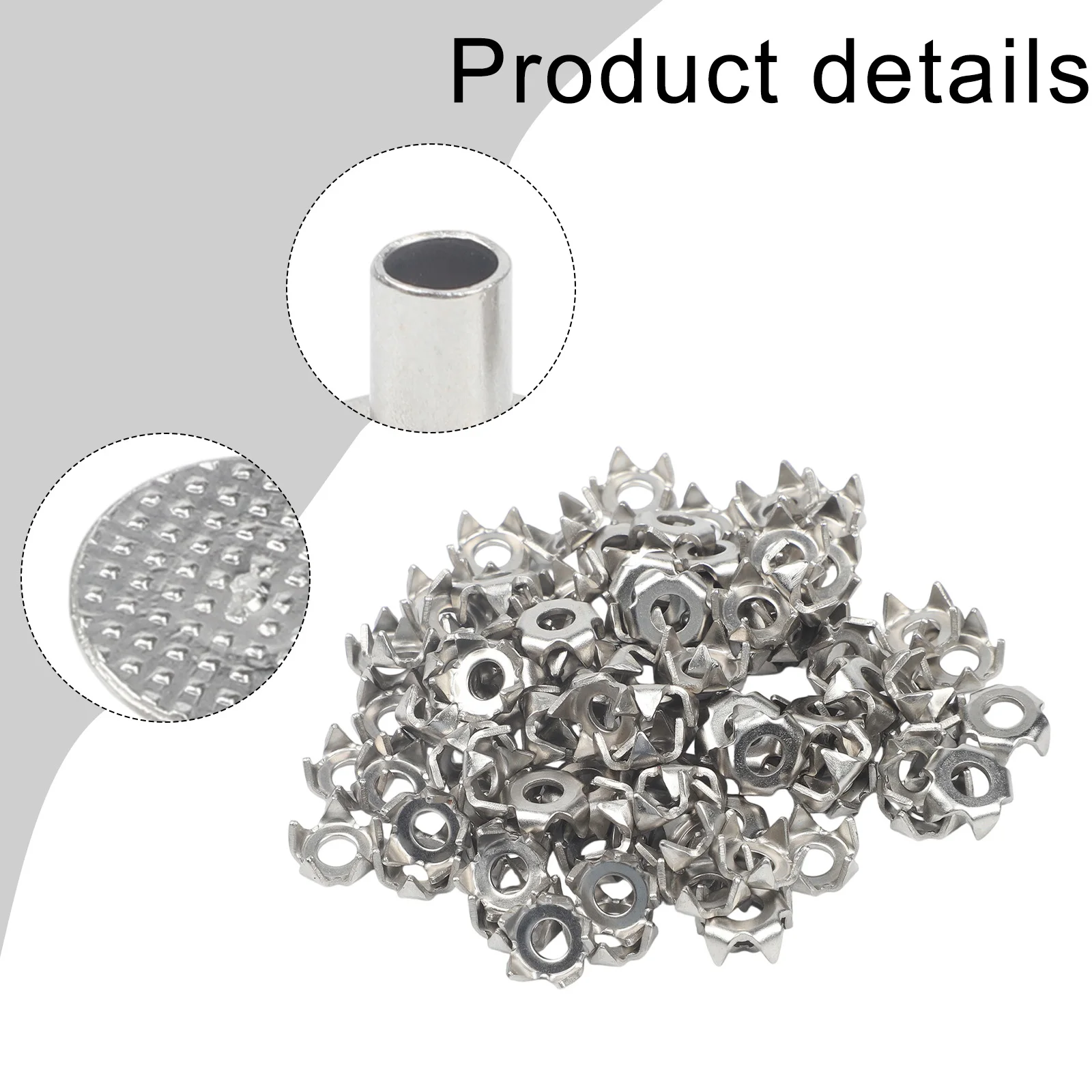 For Outdoor Crampon Boot Replacement Spikes 100Pcs Steel Traction Spikes For Snow Ice Conditions Compatible With Most Boot Types