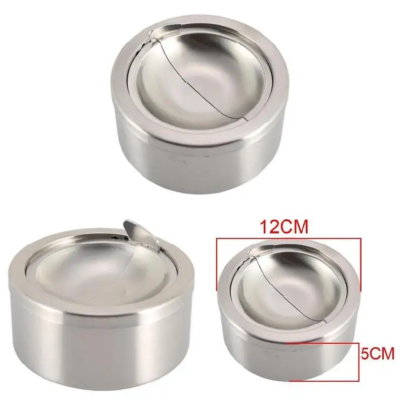 Creative Ashtray Household Stainless Steel Funnel Ash Proof Ashtray Personalized Multi Function Office Indoor Outdoor Accessorie