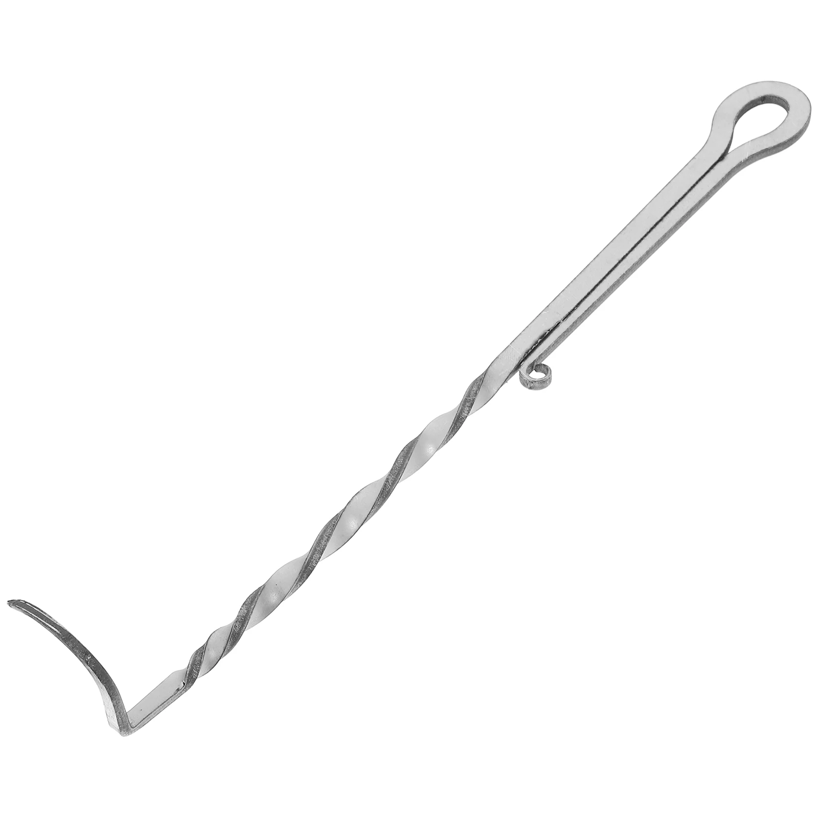 

1pc Stainless Steel Flipper Hook Bbq Tool Food Turner For Grilling Smoking Rib Chicken Steak Accessories Bbq Meat Turner Hook