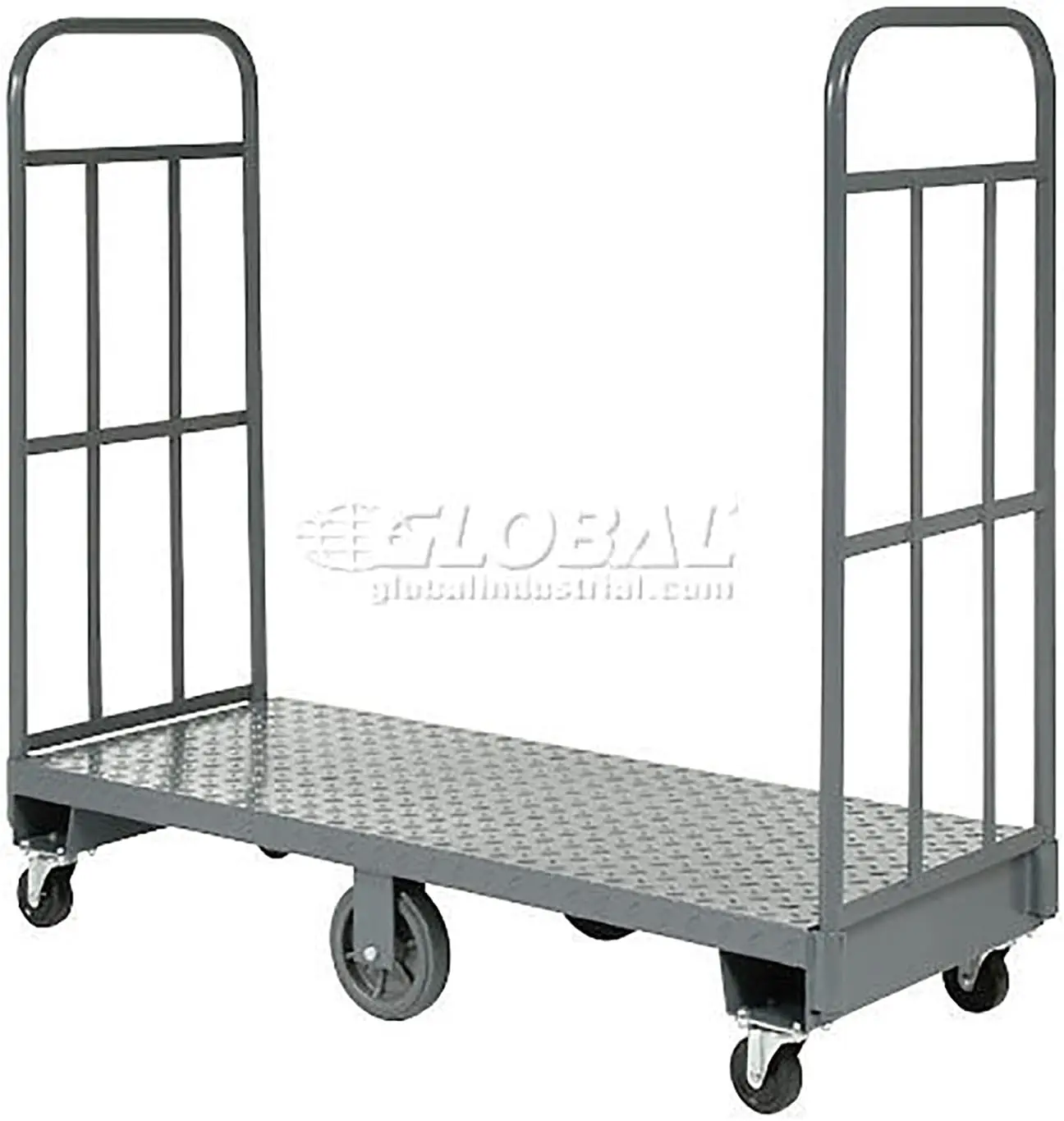 Steel Deck Narrow Aisle High End U-Boat Platform Truck 60 X 24 1500 Lb. Capacity