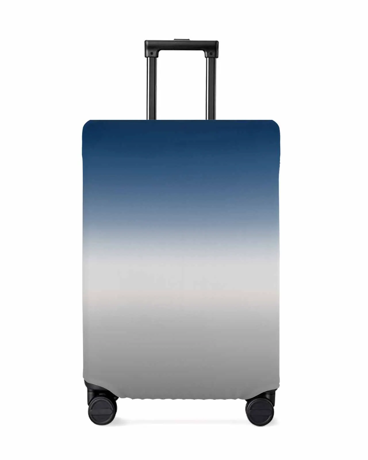 

Blue Gray Gradient Abstract Stretch Suitcase Protector Baggage Dust Case Cover For 18-32 Inch Travel