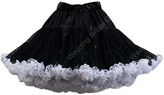 ЮбкаWomen's Tulle Petticoat Tutu Party Multi-Layer Puffy Cosplay Skirt, Length 40cm, Waist 56-100cm