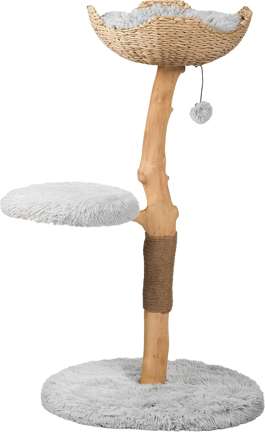 

Wooden Cat Tree Tower, Modern Single Branch Cat Condo, Wood Cat Tree, Cat Climbing, Furniture for Cat, Cat Lover Gift