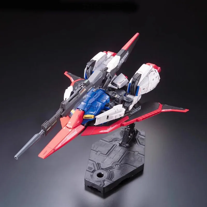 Bandai Gundam Modèle Kit RG 1/144 MSZ-006 Zeta Z Gundam Anime Figurines Collection Mobile trempé Jouets pour Garçons Cadeaux